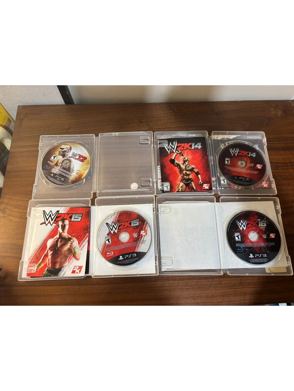 WWE 2K12-2K16 (Playstation 3) Bundle of 5